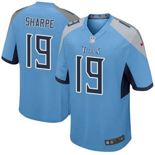 Men Tennessee Titans #19 Tajae Sharpe Nike Light Blue Game NFL Jersey->tennessee titans->NFL Jersey